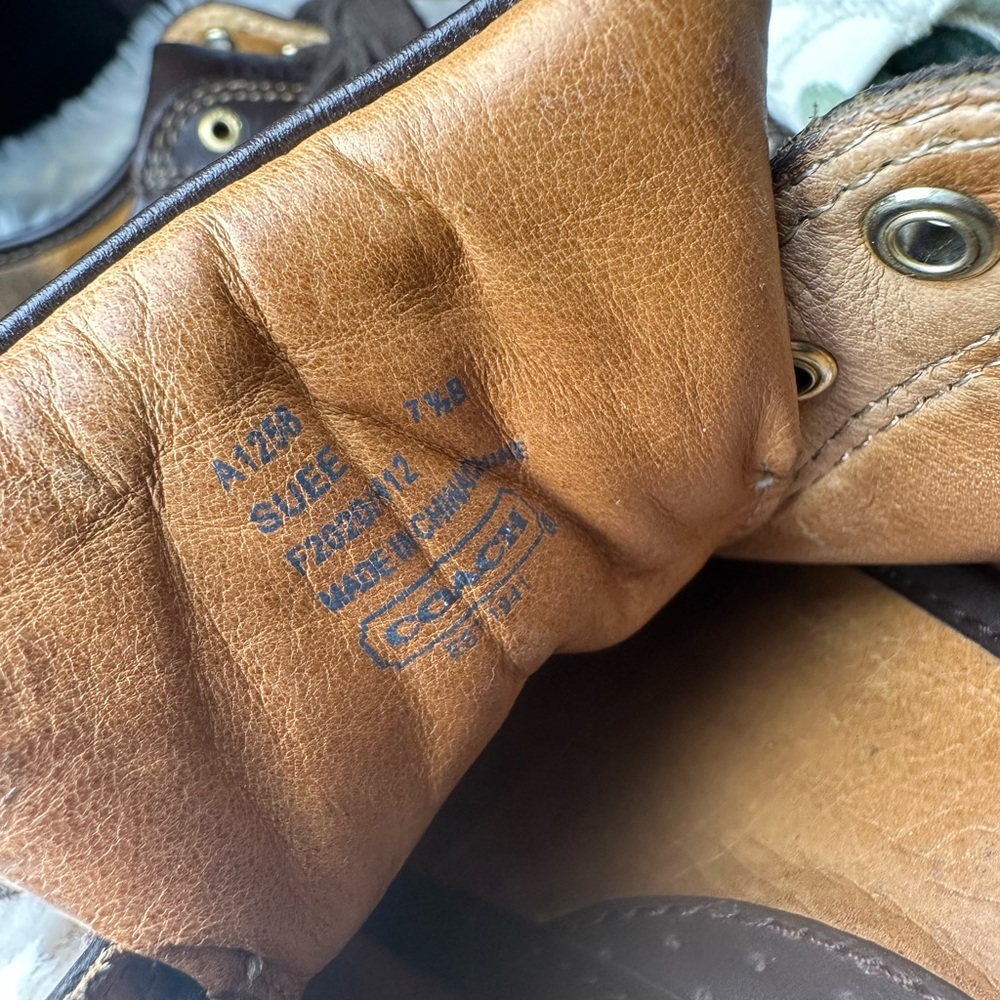 Vintage Brown Coach Sneakers - Picture 4 of 4